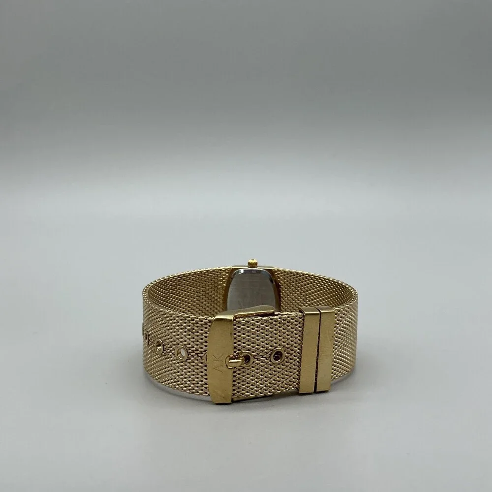 Anne Klein Womens Watch 25mm Cream Dial Gold Tone Mesh Band 10/6416 New Battery